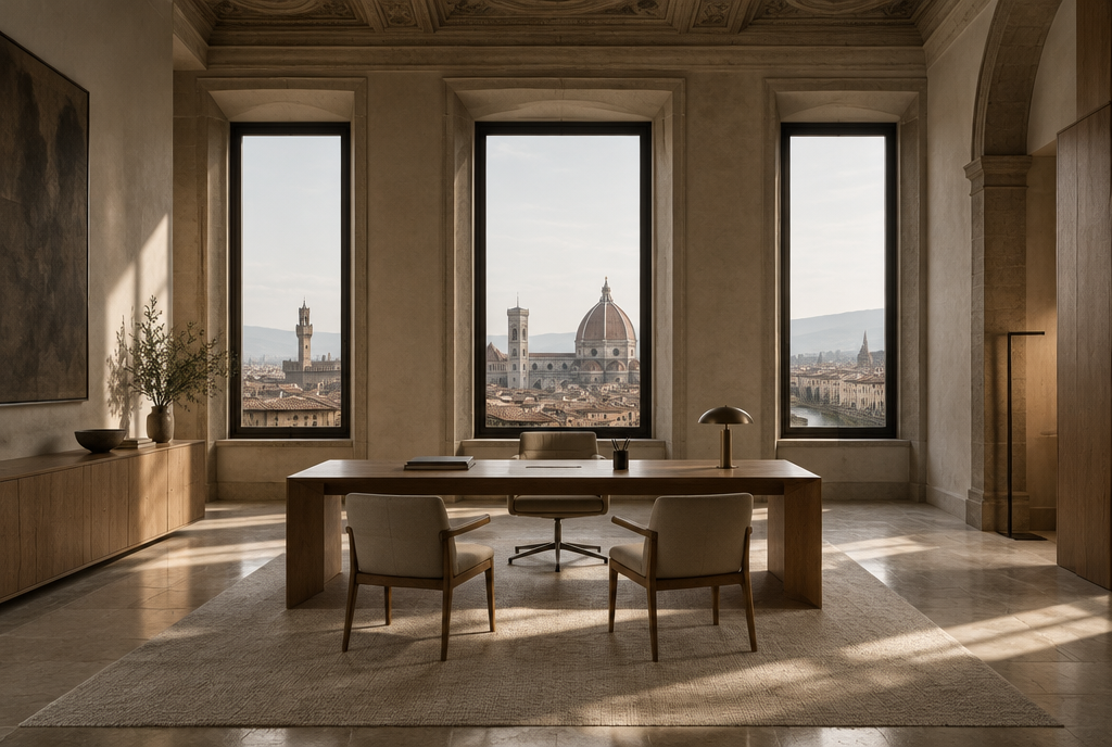 Minimalist Florence office interior