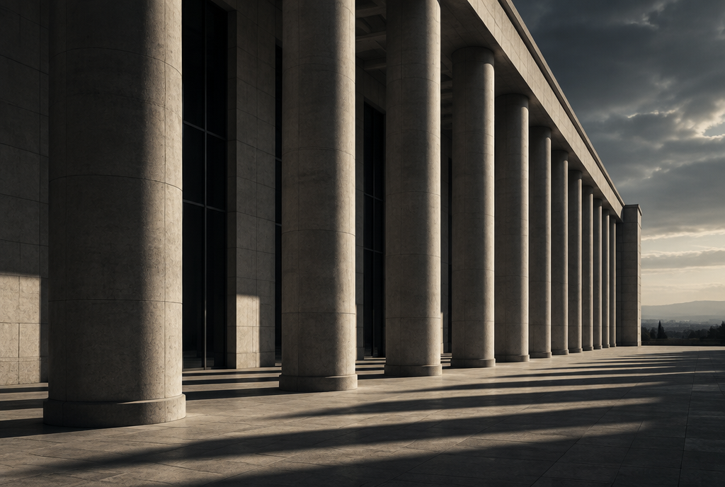 Institutional architecture facade