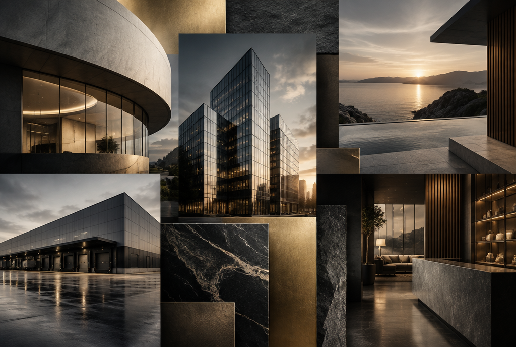 Portfolio of businesses, architectural composition